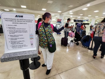 "Gamma" causa retrasos y cancelaciones en Aeropuerto Internacional de Cancún