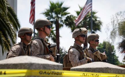 Captan en video detención de Marines a veterano del Ejército en Los Ángeles; el hombre ingresó a propiedad federal