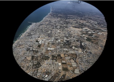 FOTOS: Así se ve la destrucción de Gaza desde el aire tras casi dos años de la ofensiva israelí