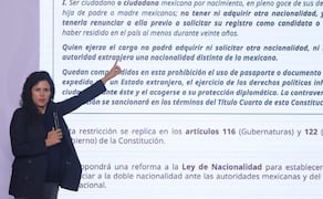 Luisa María Alcalde, consejera Jurídica de la Presidencia, durante la conferencia de prensa de la presidenta Claudia Sheinbaum (27/08/2026). Foto: Gabriel Pano / EL UNIVERSAL