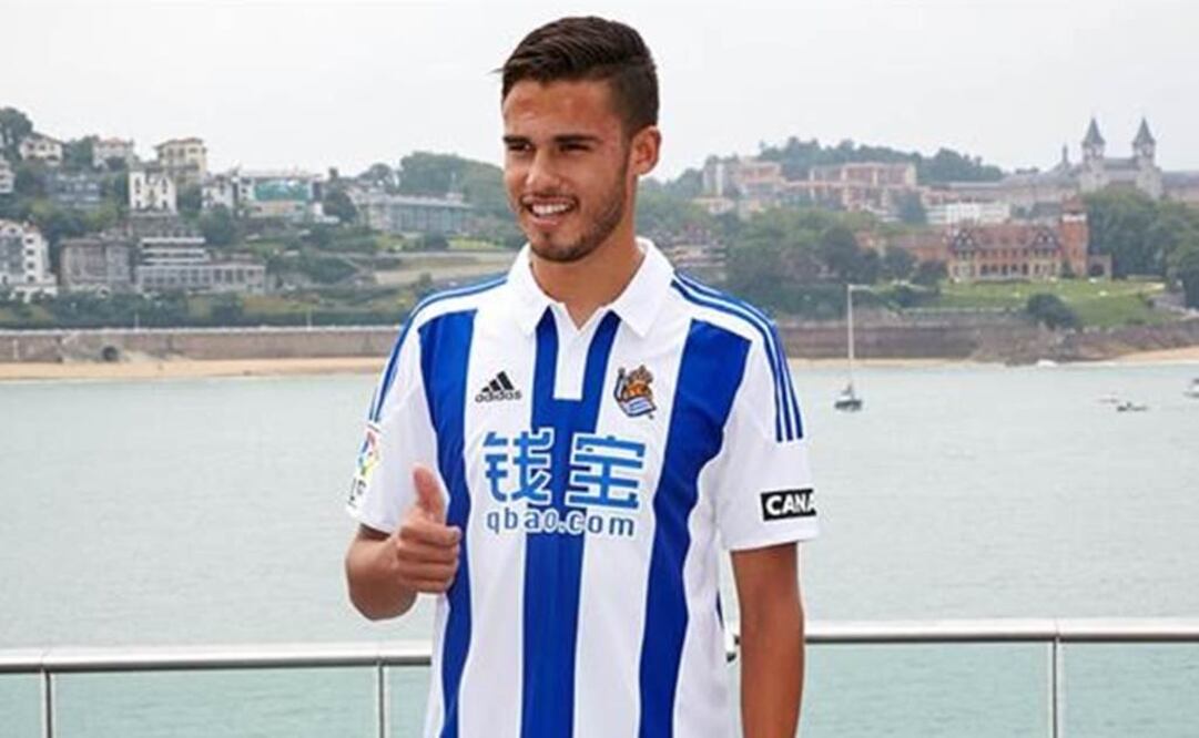 Diego Reyes en su presentación con la Real Sociedad. Tomada de: realsociedad.com
