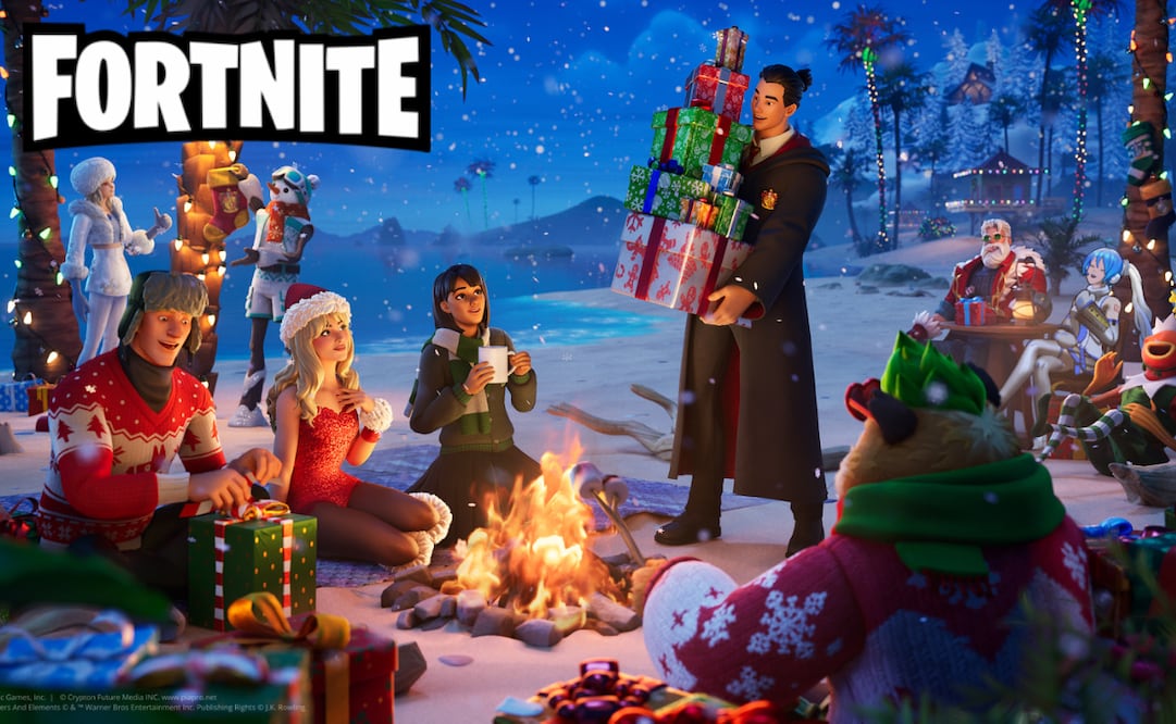 El Festival de Invierno 2025 de Fortnite llega con grandes colaboraciones y muchos regalos navideños. Foto: Fortnite