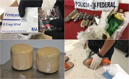 Peluches, dulces y hasta estampas, objetos que usa el narco para llevar droga