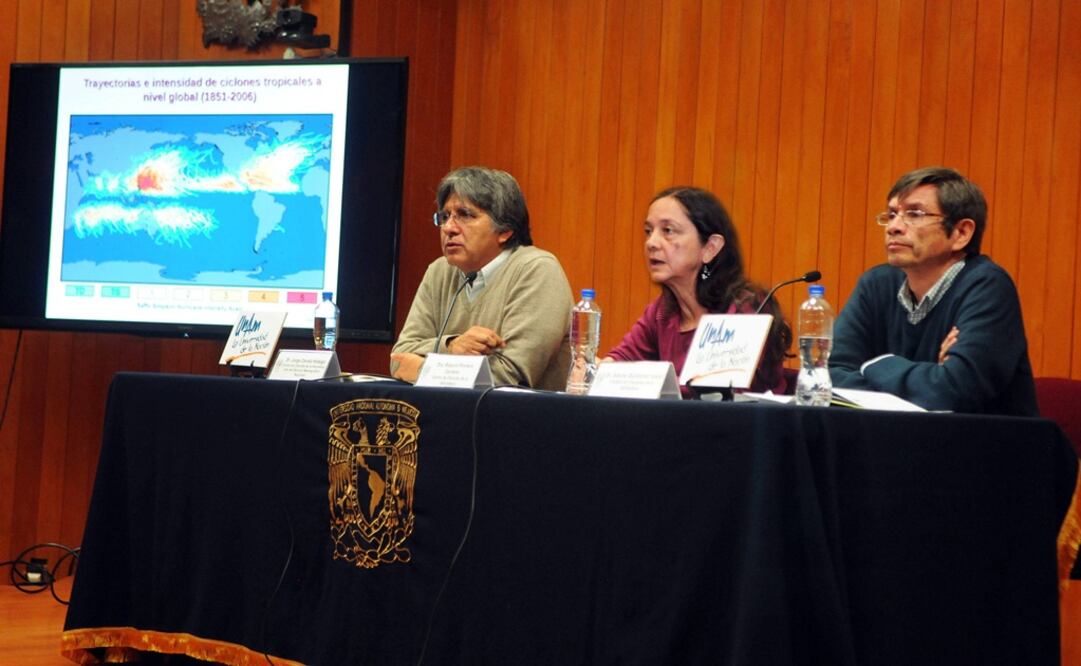 Los académicos ofrecieron una conferencia en el auditorio Tlayolotl, del Instituto de Geofísica de la UNAM. /Especial