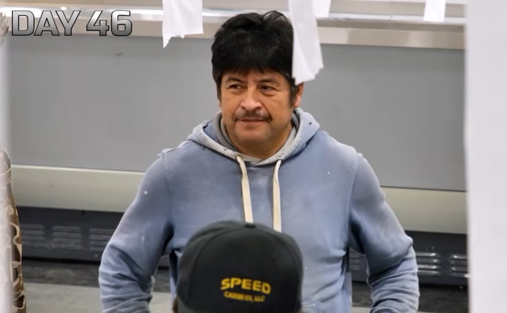 Juan en el día 46 del reto de MrBeast. Foto: YouTube