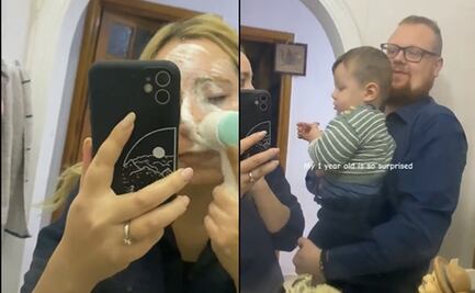 TikTok: Mujer intenta hacer pecas en su rostro y el resultado asusta a su bebé