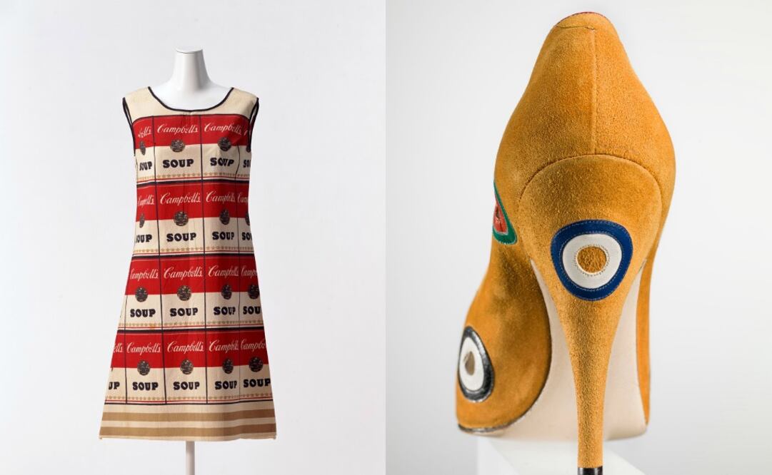 Algunas de las piezas de la exposición "A través del arte y la moda".
