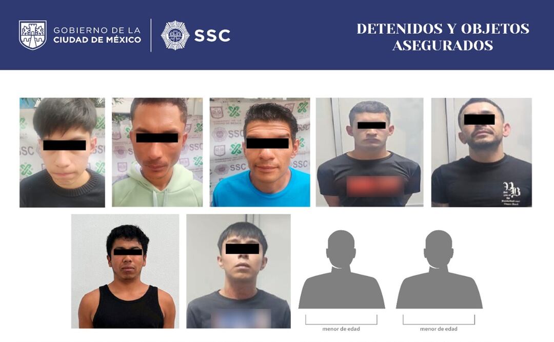 SSC detiene a 9 personas y revisa 150 motocicletas en operativo de seguridad en colonia Morelos. Foto: Especial