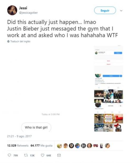 Justin Bieber es rechazado por una chica en Instagram