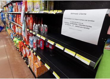 Crecen ventas de productos de limpieza y no perecederos por coronavirus