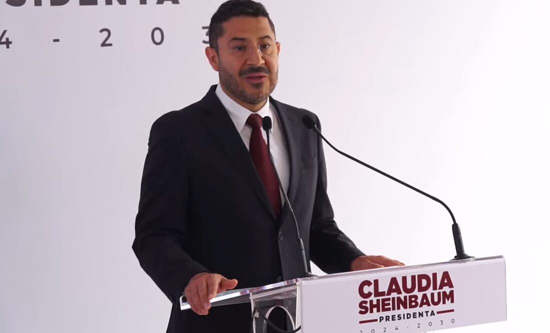 Martí Batres va como director del ISSSTE con Sheinbaum. Foto: Captura