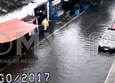 “Franklin” causa encharcamientos y niebla en CDMX