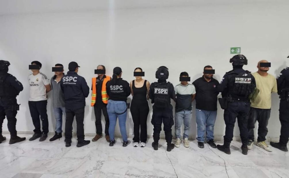 Detienen a 8 personas en el centro de venta y distribución de drogas de Guanajuato(12/06/2025). Foto: Especial