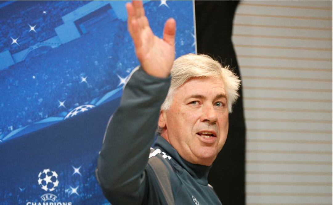Carlo Ancelotti en conferencia de prensa. Reuters