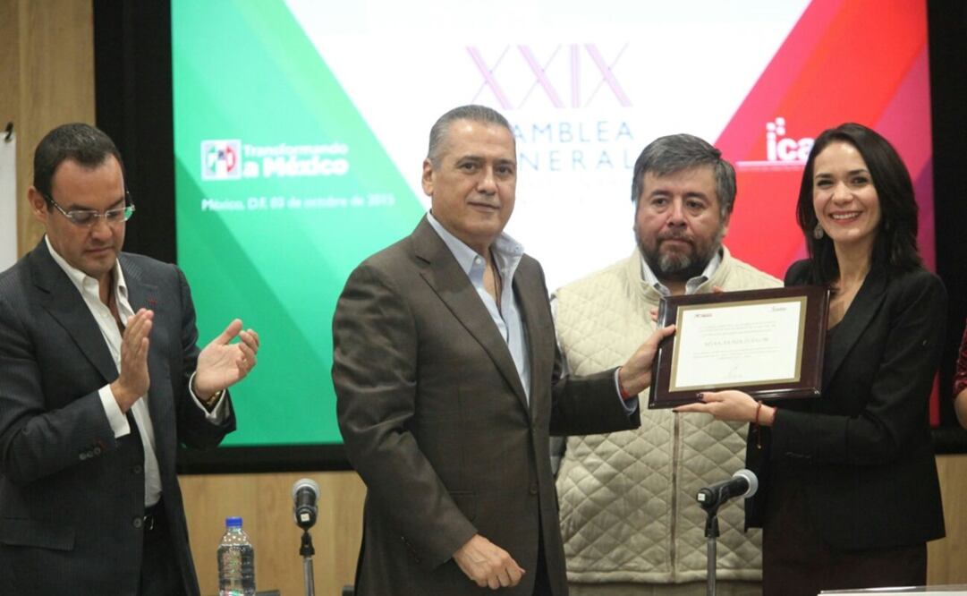  El priísta encabezó la XXIX Asamblea General Extraordinaria del Instituto de Capacitación y Desarrollo Político./Lucía Godínez - EL UNIVERSAL