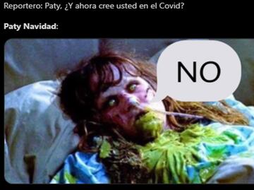 Twitter "se contagia" de memes ante el positivo a Covid de Paty Navidad
