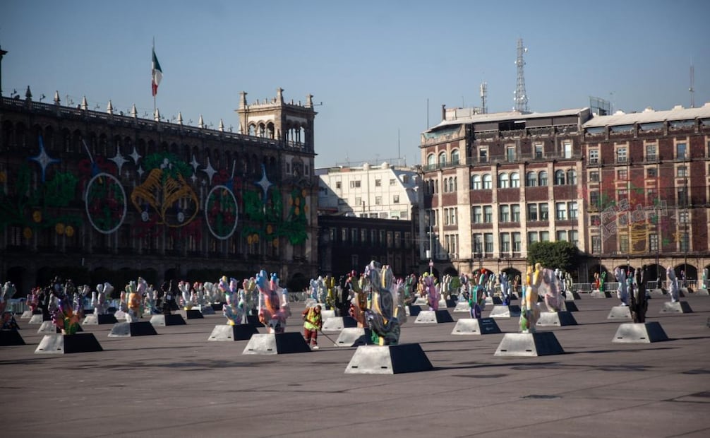 “Nopalera en el Corazón” en el Zócalo de CDMX; celebra la cultura y el arte mexicano.
Foto: Cuarto Oscuro
