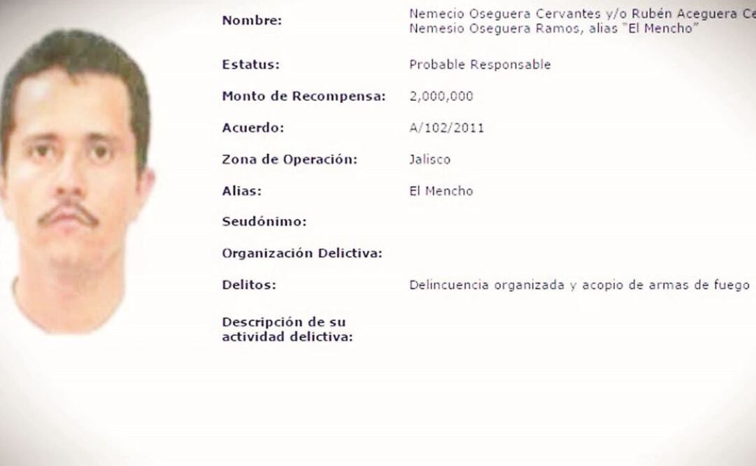 Nemesio Oseguera Cervantes, alias “El Mencho”, es el líder del CJNG. (Foto: Archivo EL UNIVERSAL)