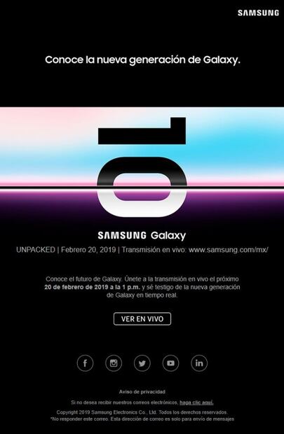 Samsung celebra 10 años de serie Galaxy S con nuevos modelos