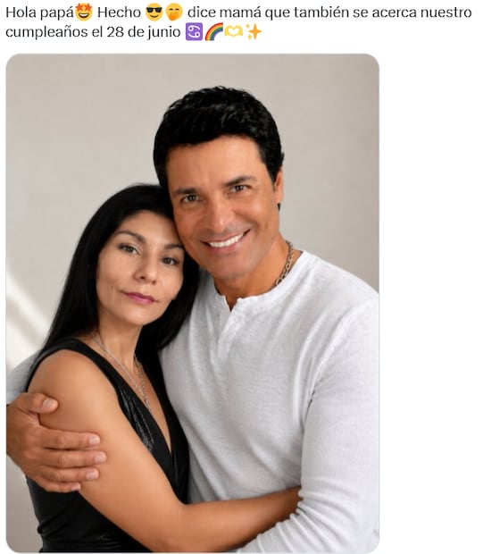 Chayanne con una de "sus hijas".
Cuenta X: @CHAYANNEMUSIC