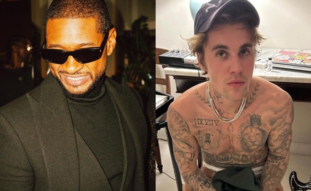 Usher y Justin Bieber. Foto: Instagram oficial.