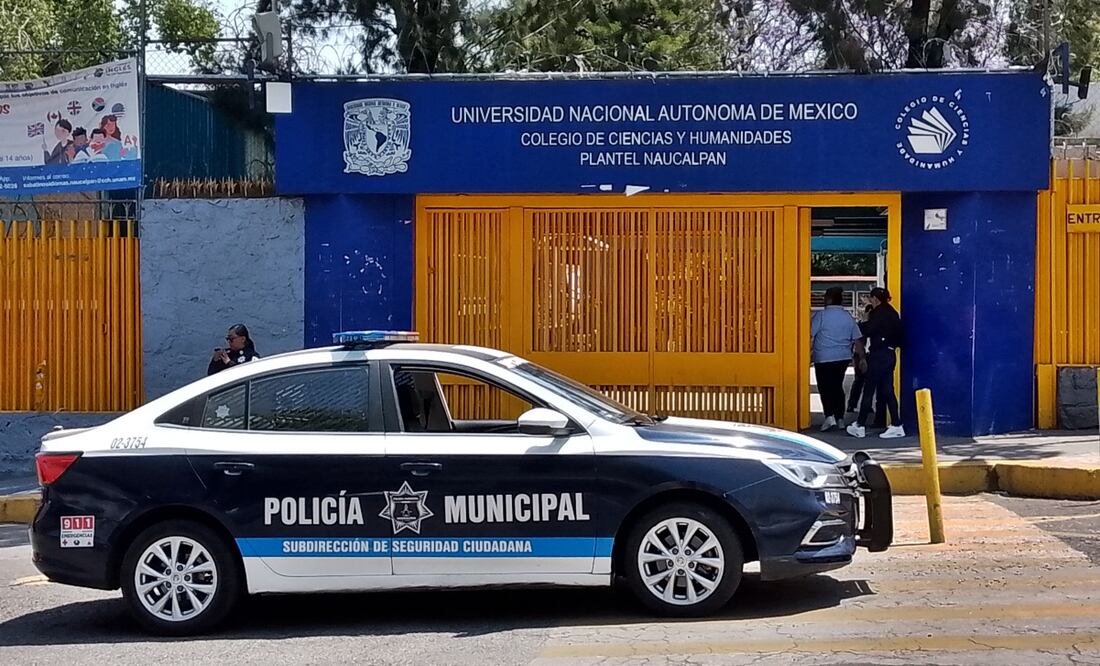 Se implementará en CCH Naucalpan la colocación de 64 cámaras de videovigilancia, botones de emergencia, arcos detectores de metales e instrumentos portátiles para detectar ingreso de armas (7 de abril de 2025). Foto: Rebeca Jiménez/EL UNIVERSAL