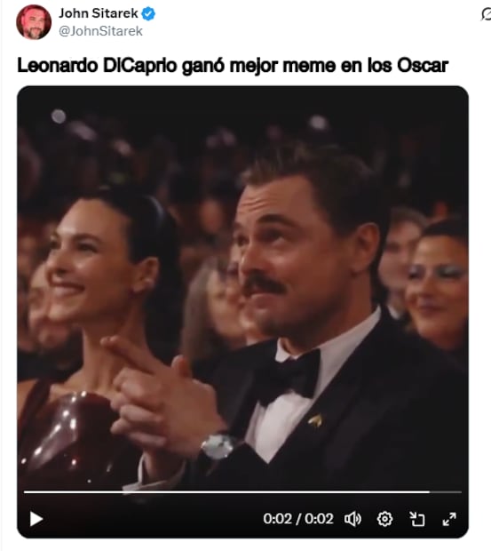 Memes de Leonardo DiCaprio. Foto: X