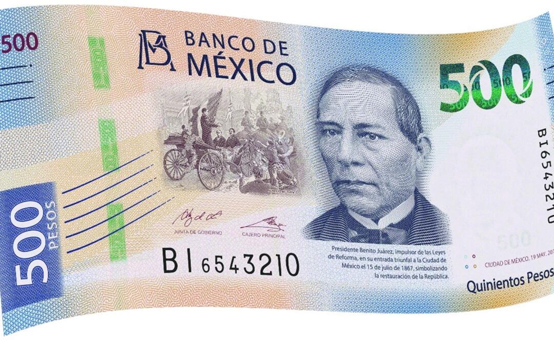 Nuevo billete de 500 (Foto: Banxico)