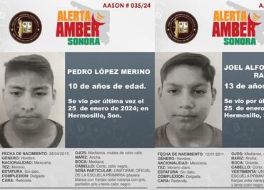 Preocupa en Sonora recientes desapariciones de menores: ahora buscan a dos de 10 y 13 años