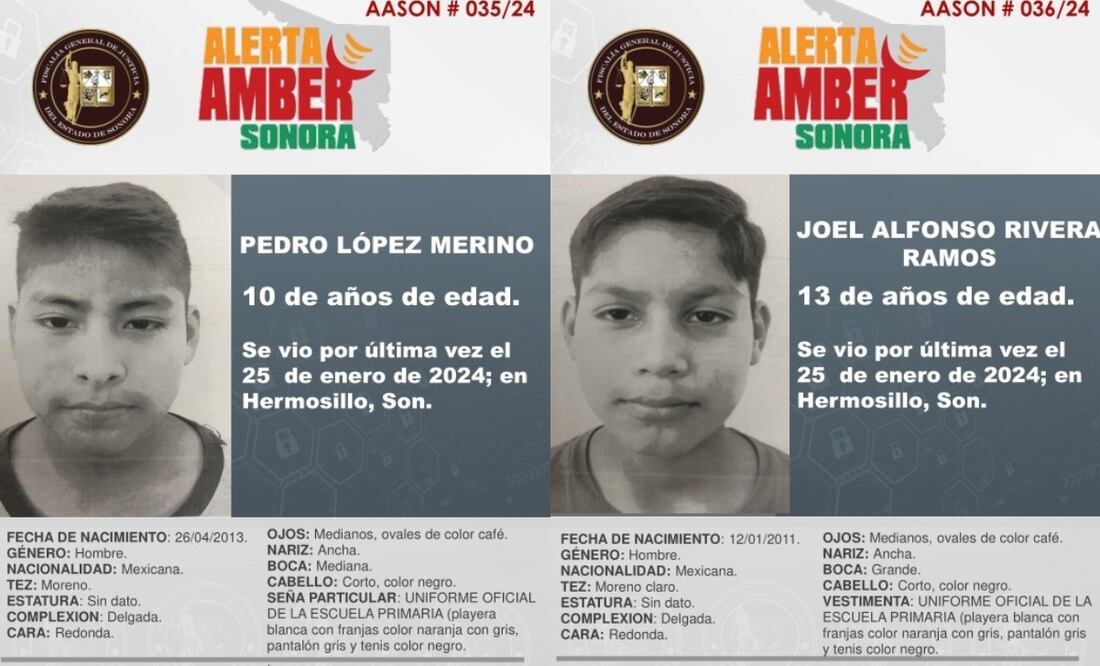 Foto: Alerta Amber Sonora