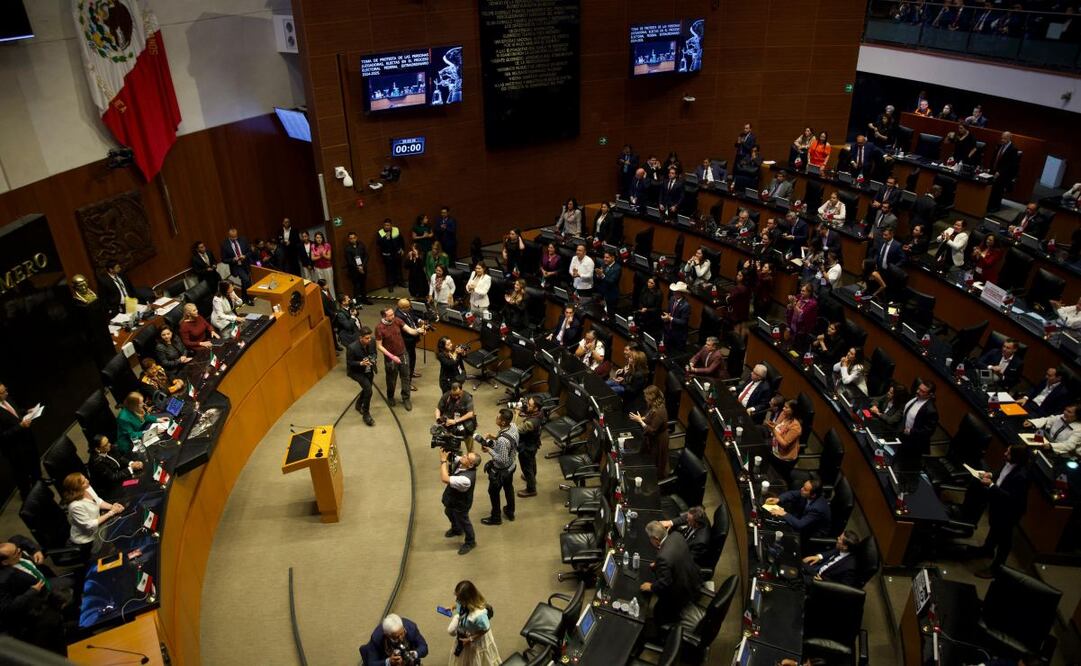Inicio de la Sesión Solemne en el Senado de la toma de nuevo Poder Judicial electo por voto popular el pasado 1 de septiembre. Foto: Hugo Salvador/EL UNIVERSAL