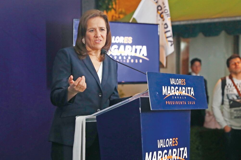 Margarita Zavala reconoció que Ricardo Anaya se presentó bien.  Foto: ARCHIVO EL UNIVERSAL