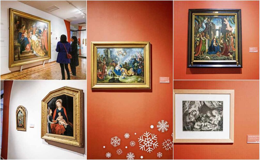 La muestra tiene 16 obras, entre pinturas,
grabado y dibujo. Fotos: Yaretzy M. Osnaya / EL UNIVERSAL