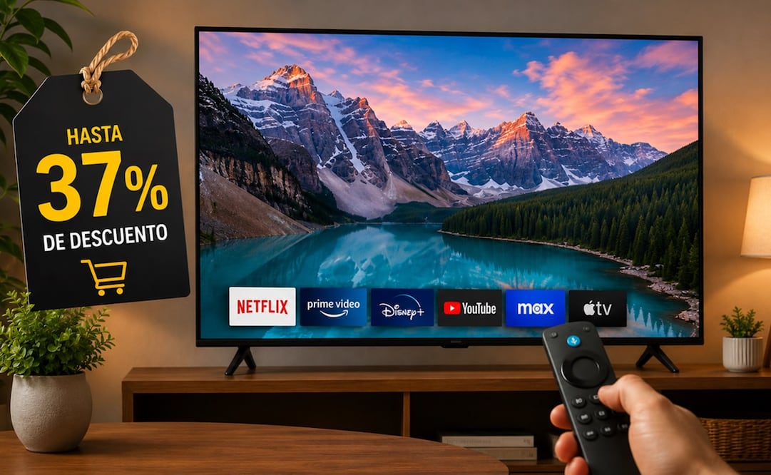 La pantalla 4K que puedes comprar por menos de 6 mil pesos. Foto: IA