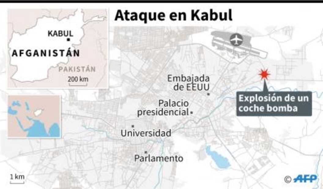 Atentado con coche bomba en Kabul deja 4 muertos y 90 heridos