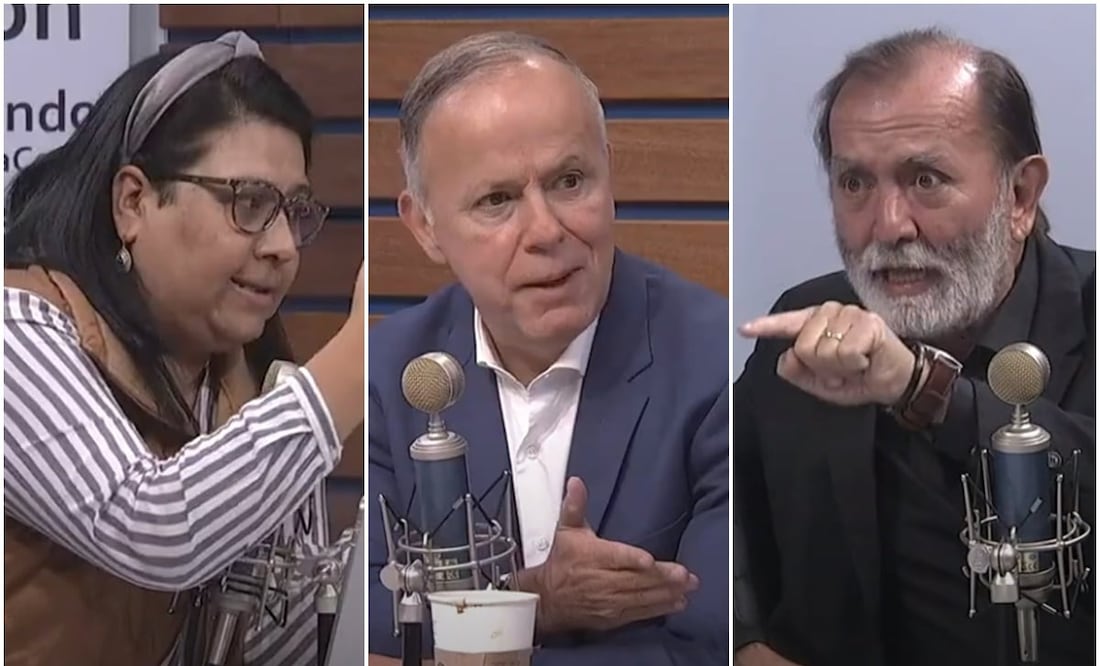 La periodista Miriam Moreno defendió su trabajo ante el productor de televisión. Foto: Captura de pantalla