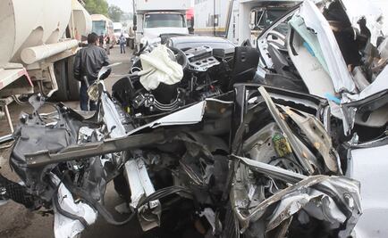 Dos carambolas en la México-Querétaro dejan un muerto y 9 heridos