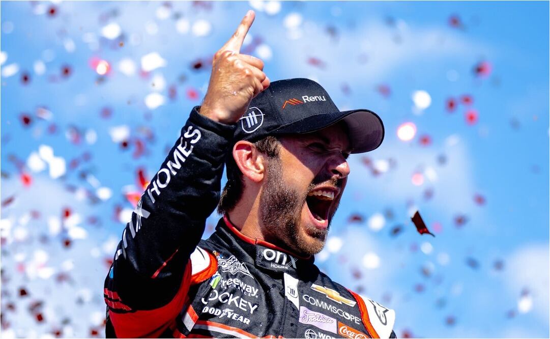 Daniel Suárez, el primer mexicano en ganar una carrera NASCAR - FOTO: @NASCAR