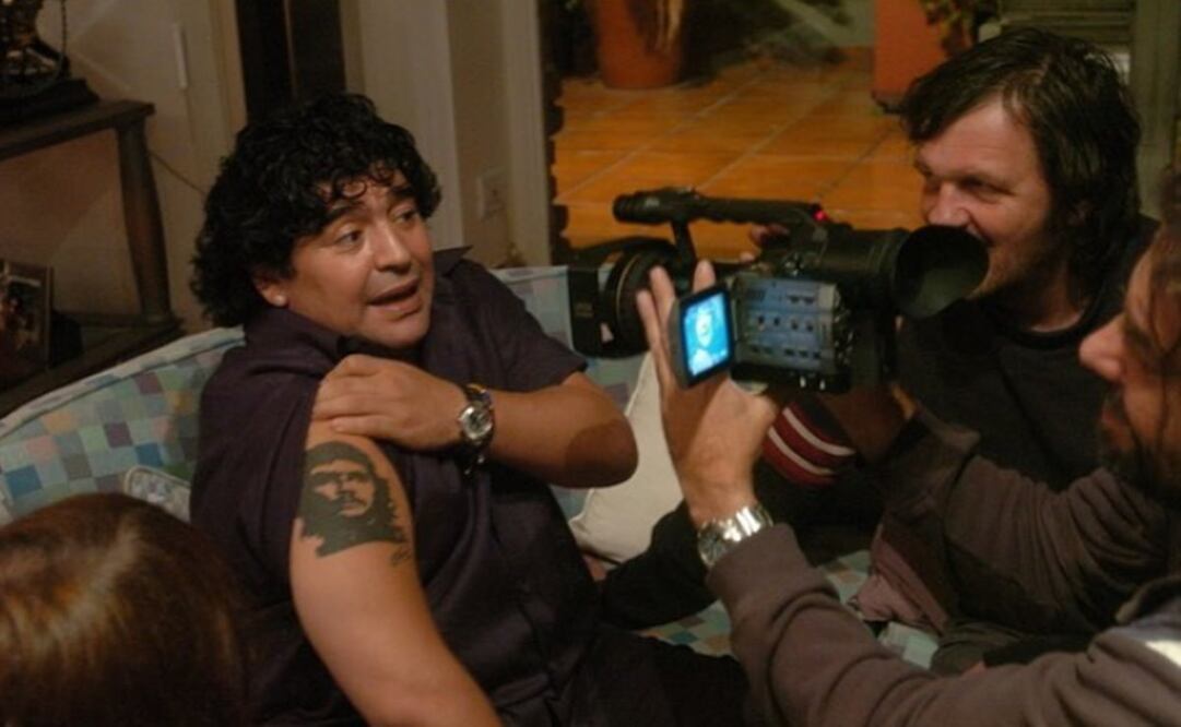 Maradona y Emir Kusturika. Foto: Instagram