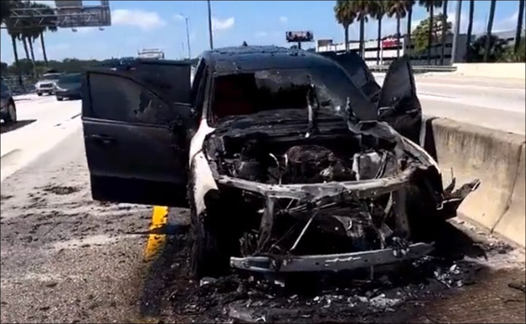 Así quedó la camioneta de Leonard Fournette