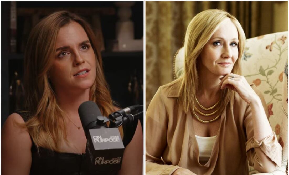 Emma Watson deja de lado sus diferencias políticas al recordar a J.K Rowling, esto dijo la actriz. Foto: Captura de pantalla y Archivo. EL UNIVERSAL