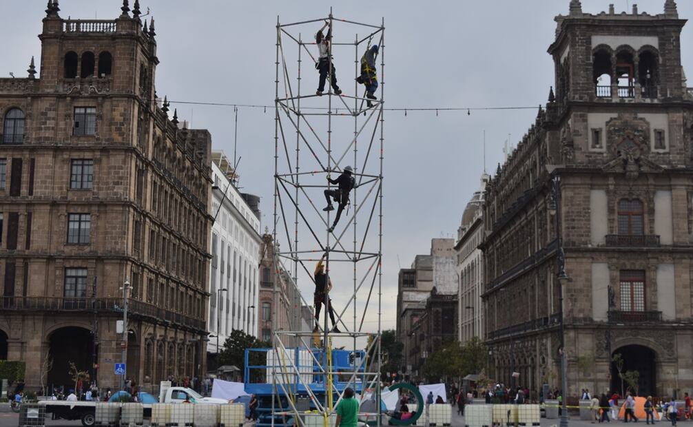 Recorrido por el Zócalo capitalino derivado de la peatonalización del área. Foto: Eduardo Castañeda/EL UNIVERSAL.