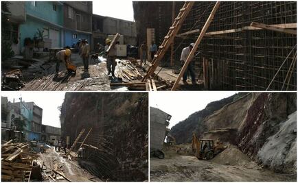 Deslave afecta tres casas en Iztapalapa