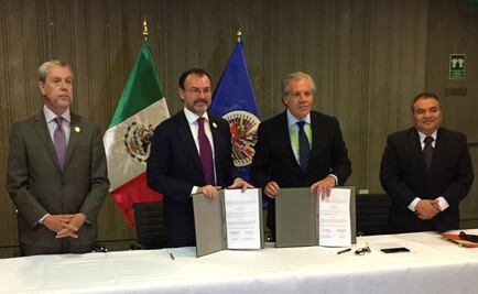 SRE y OEA fiman acuerdo de observación en jornada electoral