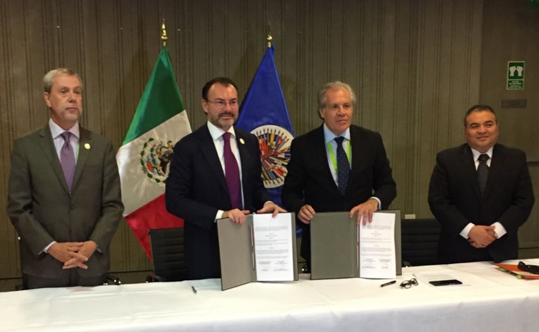 SRE y OEA fiman acuerdo de observación en jornada electoral