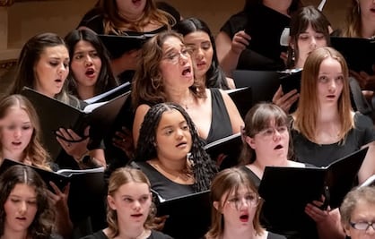 Jóvenes del Coro de Selección Estorninos de Promotora de las Bellas Artes se presentaron en el Carnegie Hall