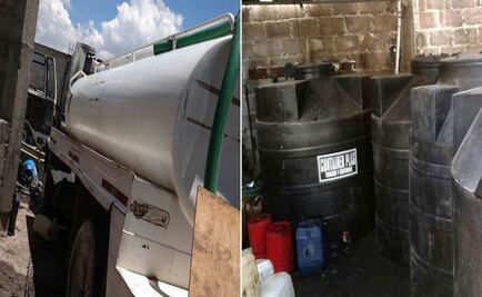 Decomisan pipa con 10 mil litros de diesel en Edomex