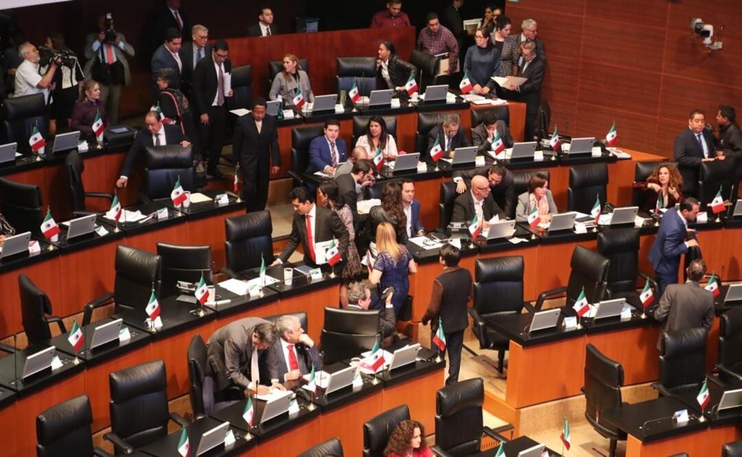 Sesión de este jueves en el Senado. Foto: Lucía Godínez/EL Universal