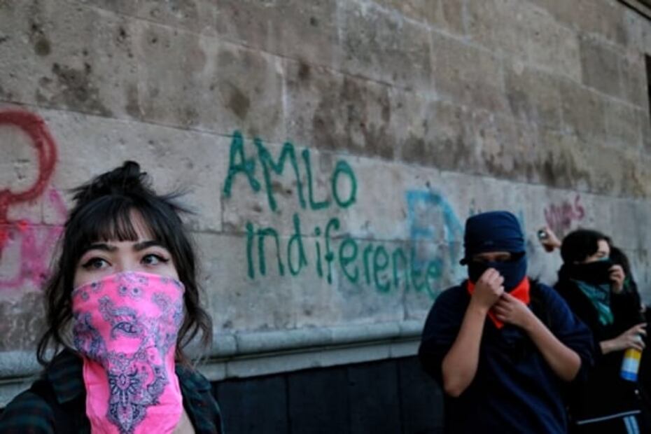Estas son las consignas feministas de hoy en Palacio Nacional