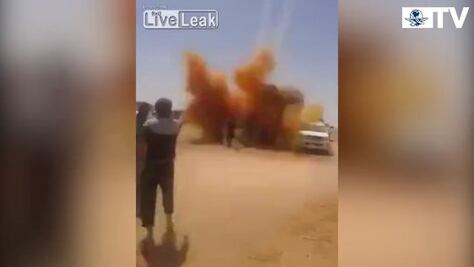 Graban momento exacto de explosión de bomba en Irak